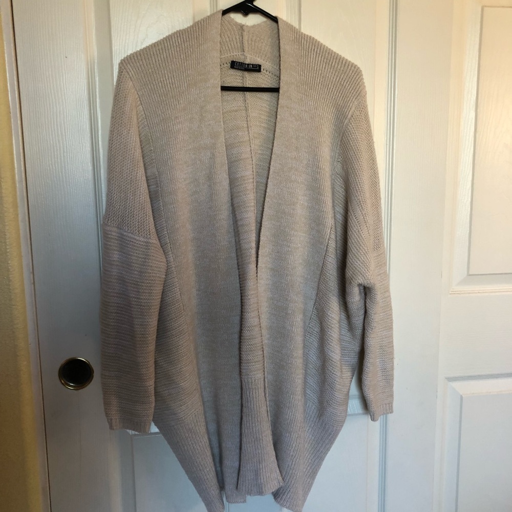 Cotton On cream long dolman cardigan